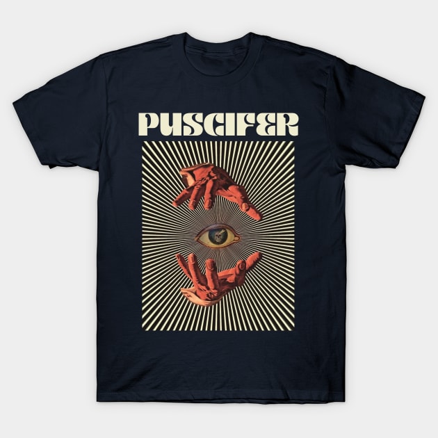 Hand Eyes Puscifer T-Shirt by Kiho Jise